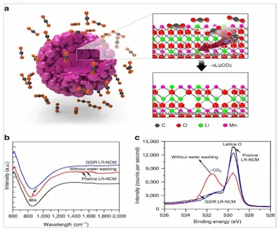 LMR cathode - carbonate ions treatment