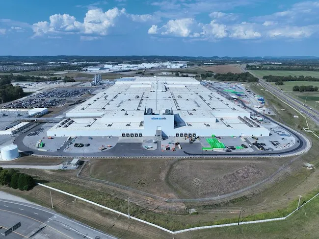 Ultium Cells Spring Hill, Tennessee. September 2024 (credit source: Ultium Cells)